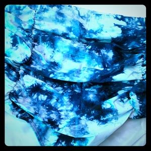 Torrid tie-dye high waisted bikini bottoms